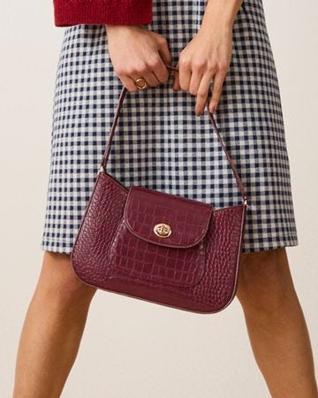 Mock Croc Hand Bag 