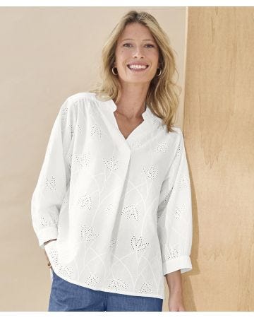 Embroidered Cotton Blouse