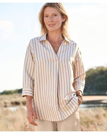 Linen Rich Stripe Shirt