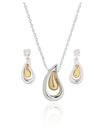 Droplet Earrings & Necklace Set