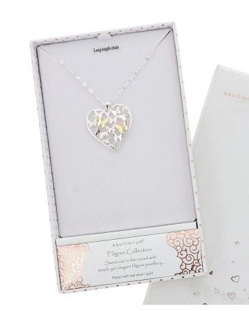 Butterfly Heart Long Necklace