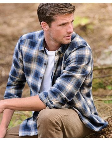 Brook Taverner Shaddow Check Long Sleeve Shirt