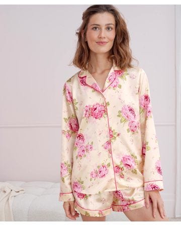 Satin Print Short Pyjamas