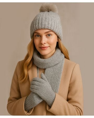 Totes Toasties® Ladies Knitted Hat Scarf & Glove Gift Set