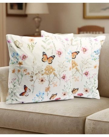 Pack of 2 Butterfly Cushion Covers