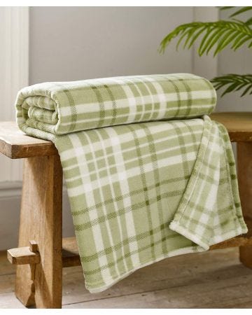Snuggle Touch Checked Throw