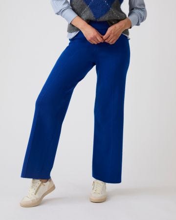 Thermolactyl Knitted Wide Leg Trousers 
