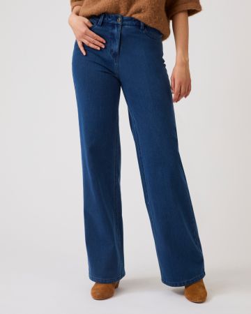 Wide-leg Stretch Jeans 