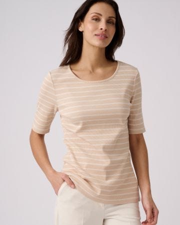 Ribbed Stripe T-shirt 