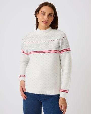 Thermolactyl Fair Isle Look Christmas Jumper