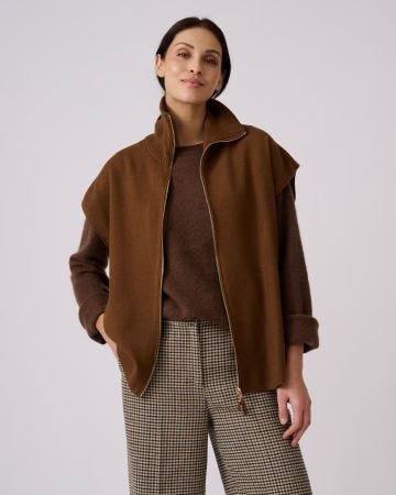 Thermolactyl Zip Sleeveless Cardigan 