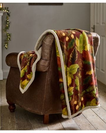 Winter Leaves Throw