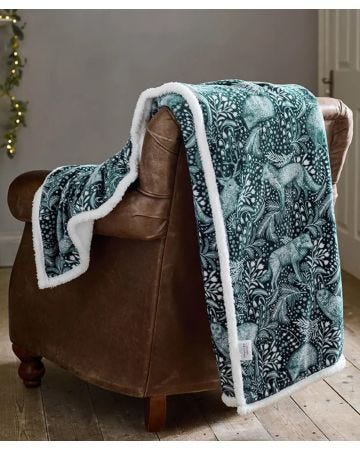 Woodland Fold Sherpa Throw