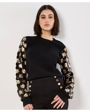 Apricot Sequin Detail Jumpe