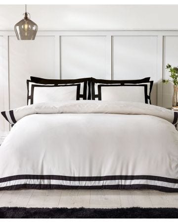 Catherine Lansfield So Soft Mono Panel Duvet Set  