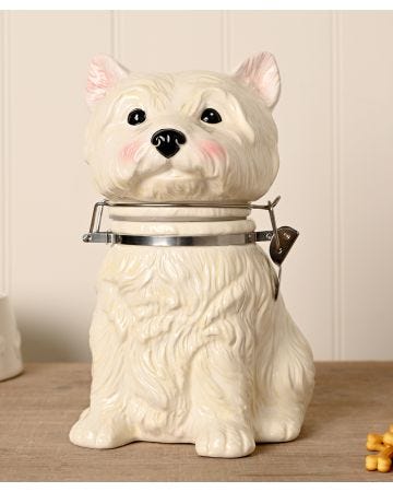 Widdop Highland Terrier Biscuit Barrel