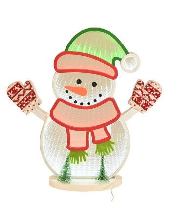 Widdop Infinity Snowman LED Stand Light 32cm