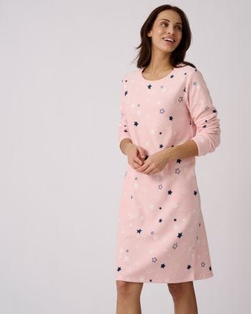 Thermolactyl Fleece Star Print Nightdress 
