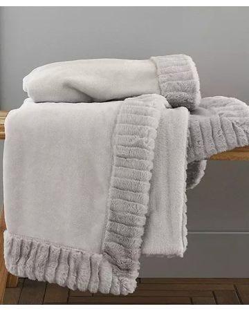 Velvet & Faux Fur Throw