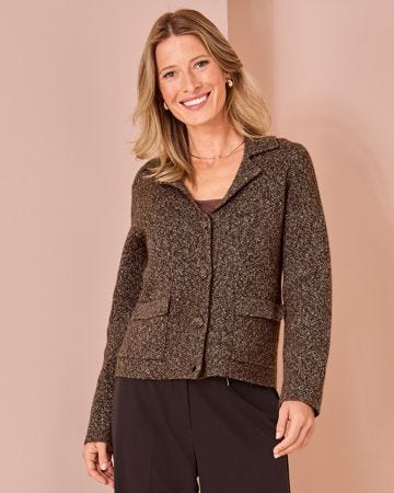Tailored Collar Cardigan 