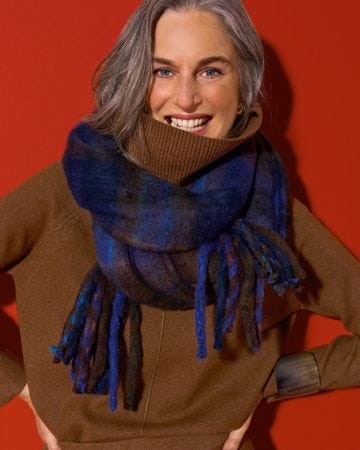Cosy Check Scarf 