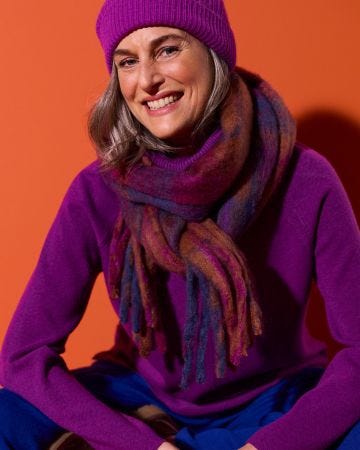 Cosy Check Scarf 