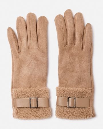 Faux Sheepskin Gloves 