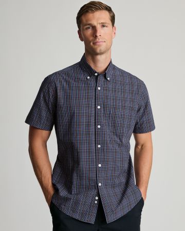 Brook Taverner Portofino Microcheck S/S shirt