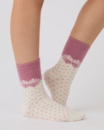Pack of 2  Thermolactyl Fair Isle inspired Socks 