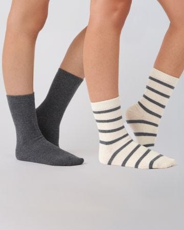 Pack of 2 Thermal Wool and Cashmere Blend Socks