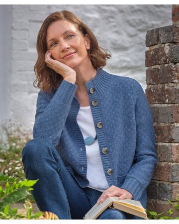 WoolOvers Funnel Neck Cardigan