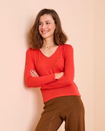 Thermolactyl Long Sleeve V-Neck T-shirt 