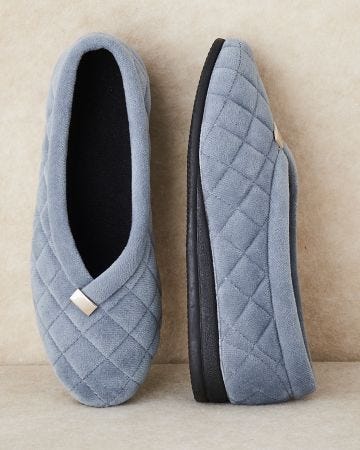 Quilted Ballerina Slippers 