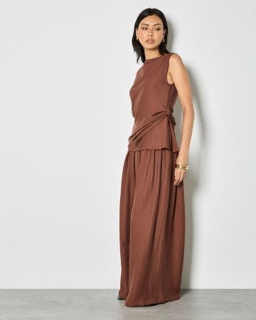 Apricot Knot Detail Top