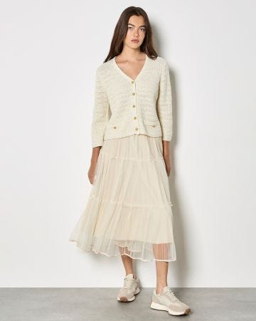 Apricot Classic Cardigan