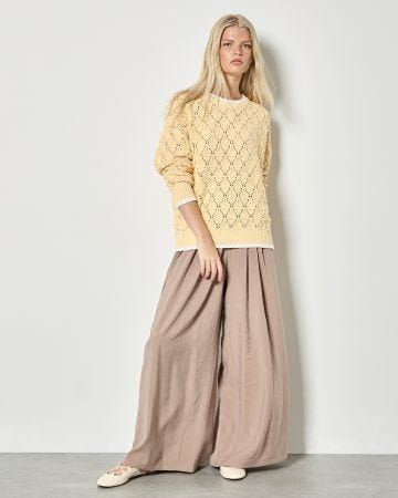 Apricot Pointelle Jumper