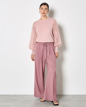 Apricot Detail Sleeved Jumper