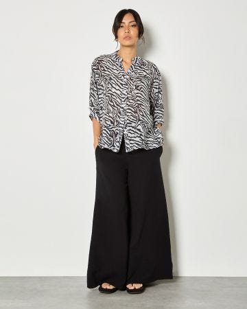 Apricot Zebra Blouse