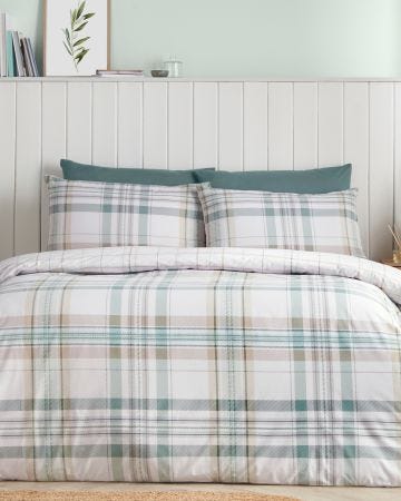 Catherine Lansfield Cartmel Check Duvet Set 