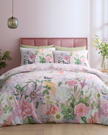 Catherine Lansfield Enchanted Butterflies Duvet Set 