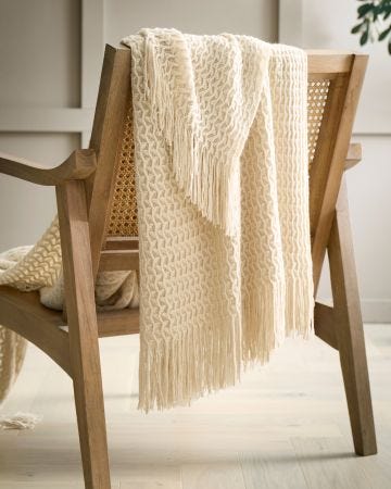 Textured Knit Throw