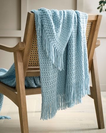 Textured Knit Throw 