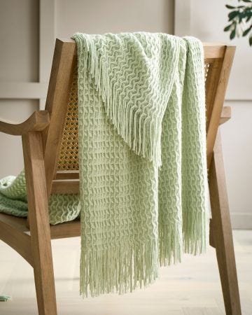 Textured Knit Throw 