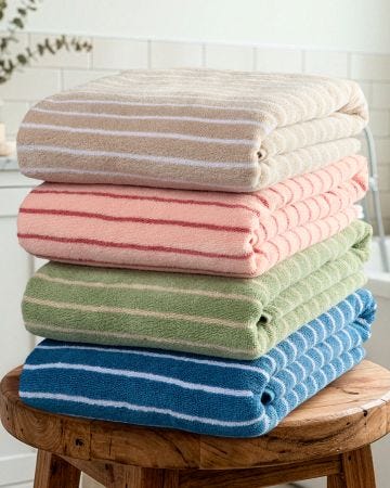 Malmo Stripe Towel 