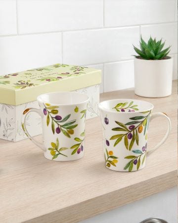 Olive Grove Boxed Mug Set 