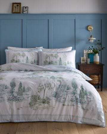 Willow Tree Scene Duvet Set