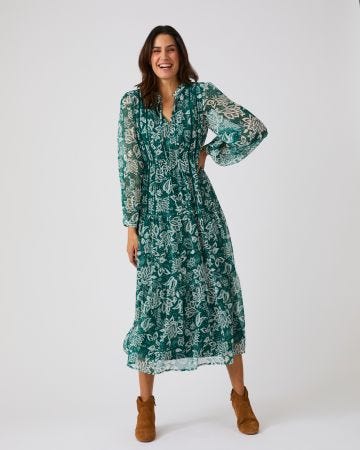 Floaty Print Dress 