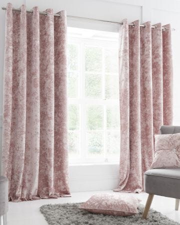 Catherine Lansfield Crushed Velvet Curtains 