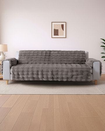 Faux Bubble Fur Furniture Protectors