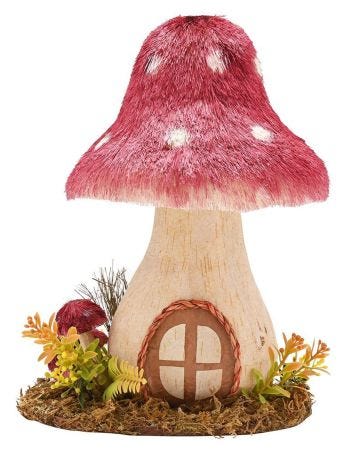 Country Living Natural Handmade Mushroom Ornament